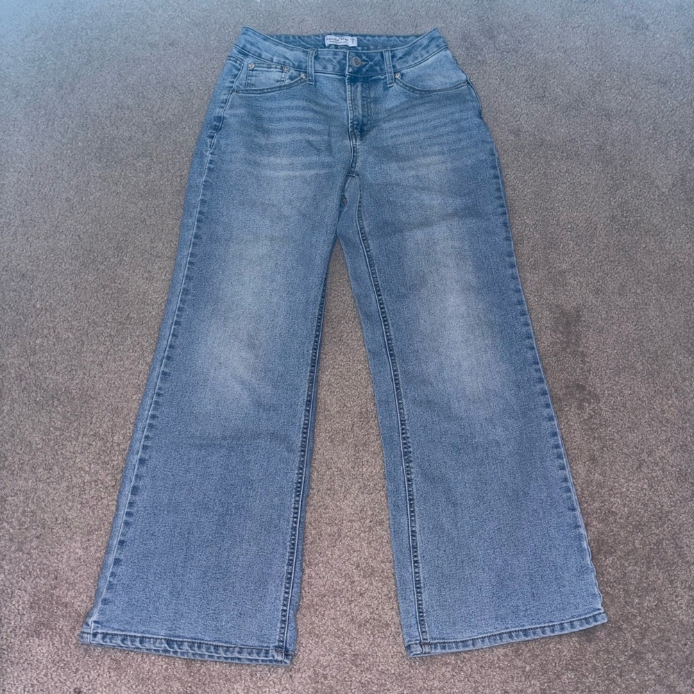 Vanilla Star Blue Flare Wide Leg Jeans